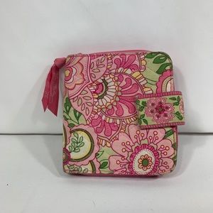 Pink floral print Vera Bradley Snap Wallet